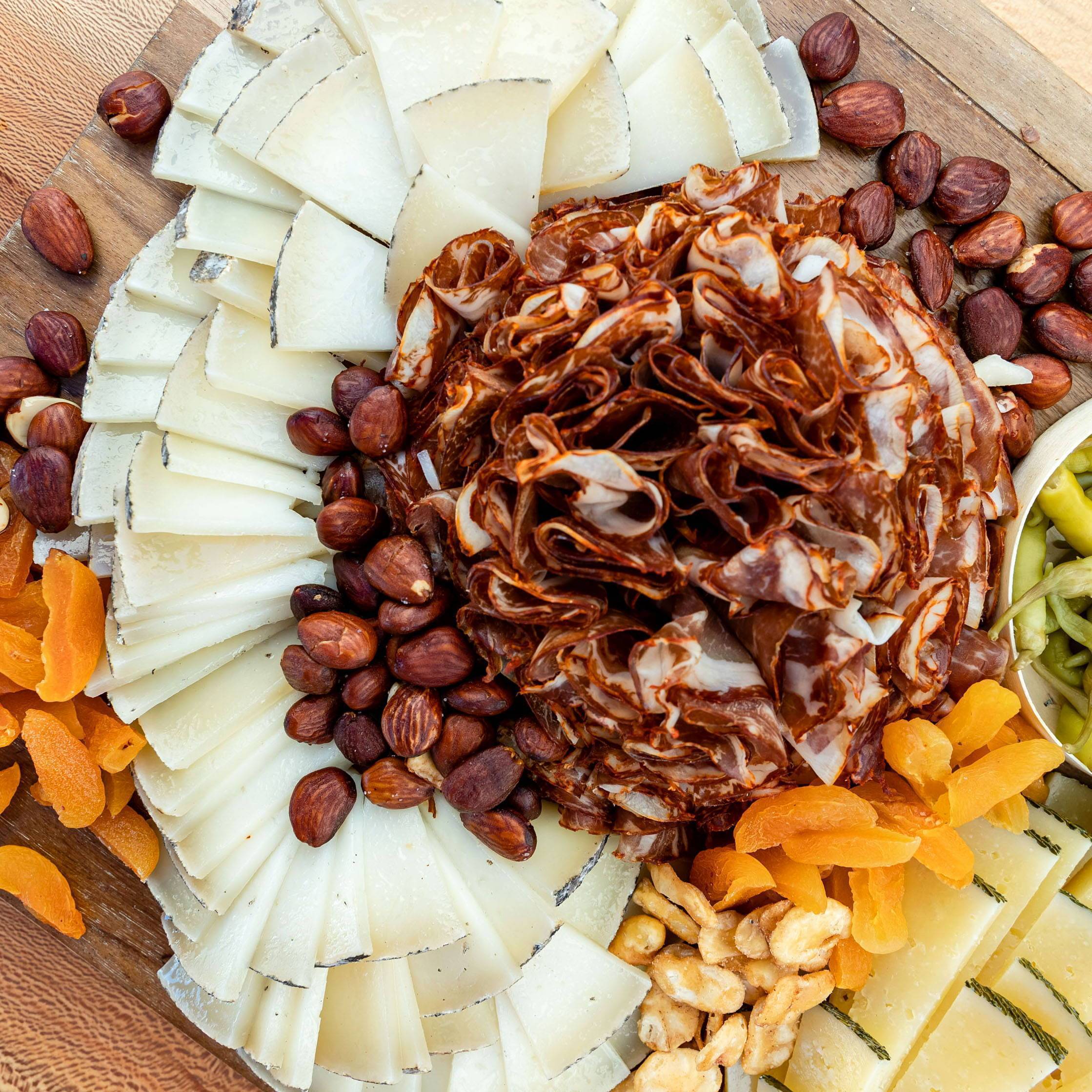 charcuterie and cheese board for polo fieldside entertaining