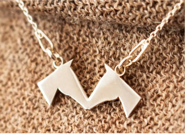Stick and Ball Caballos Besando kissing horses motif mini product drop
