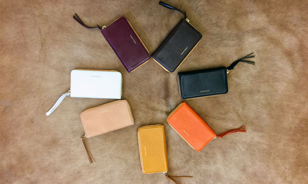 Stick and Ball Italian vegetable-tanned leather handbags and accessories