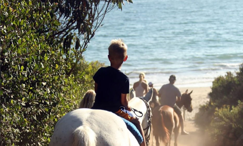 horseback ride on the beach at Santa Barbara Polo Club