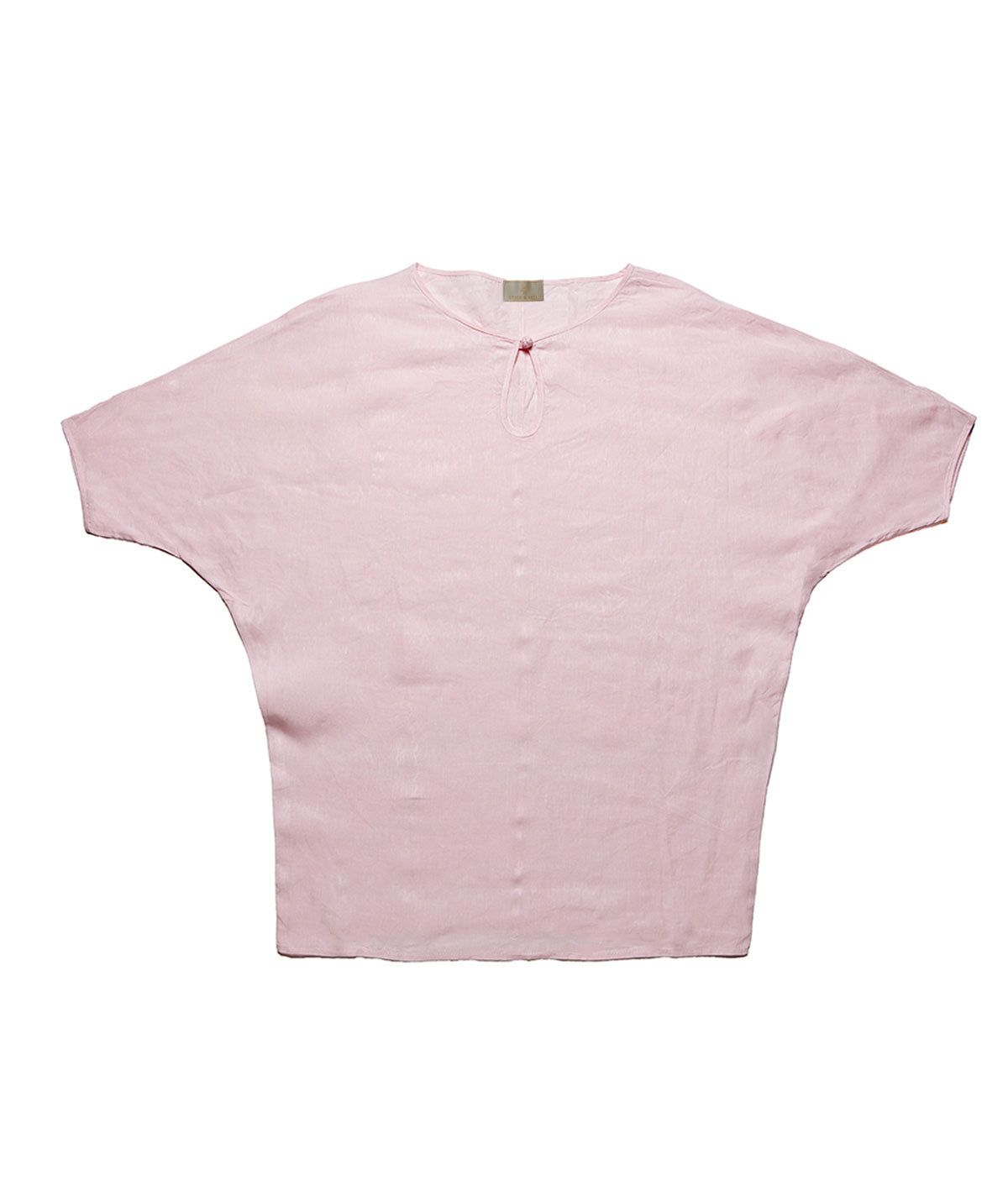Stick & Ball-Women's Dolman Keyhole Linen Shirt | Stick & Ball-Apparel-Rose