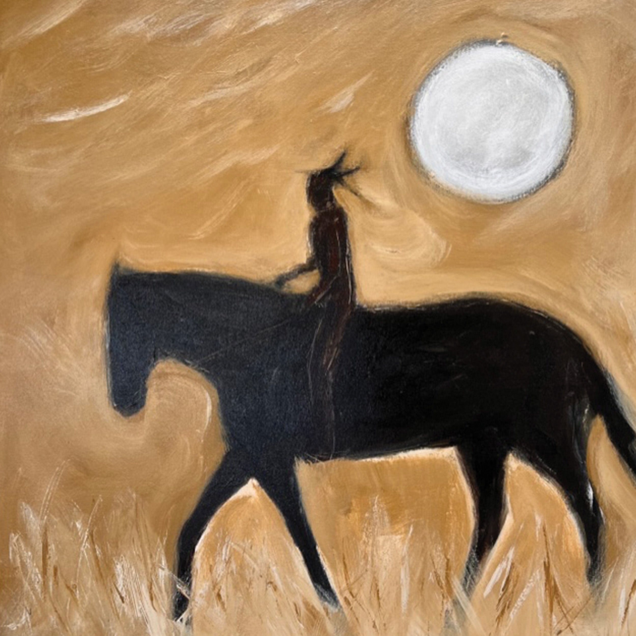 Stick & Ball-Moonshine Rider 36" x 36"-Art-