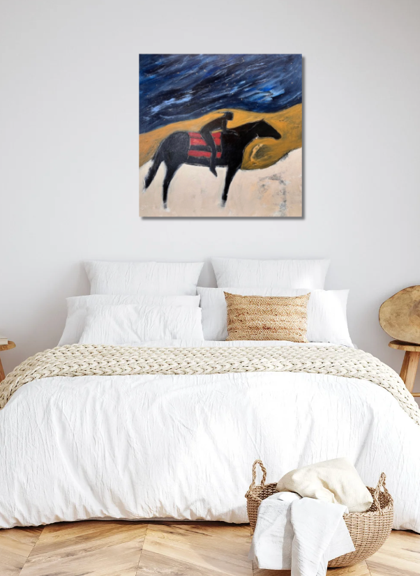 Stick & Ball-Midnight Rider 36" x 36"-Art-