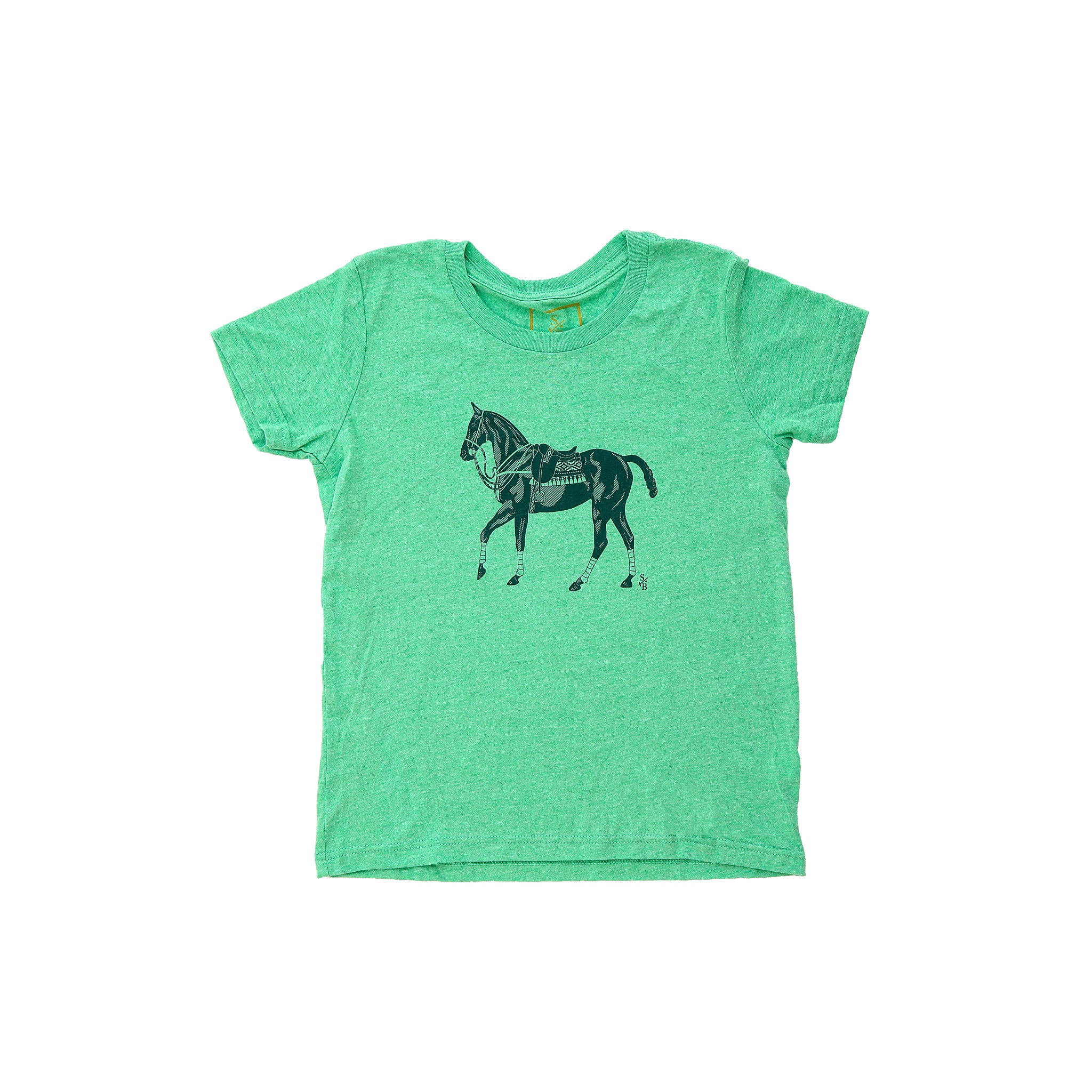 Stick & Ball-Polo Pony T-shirt - Kid's-Apparel-Green