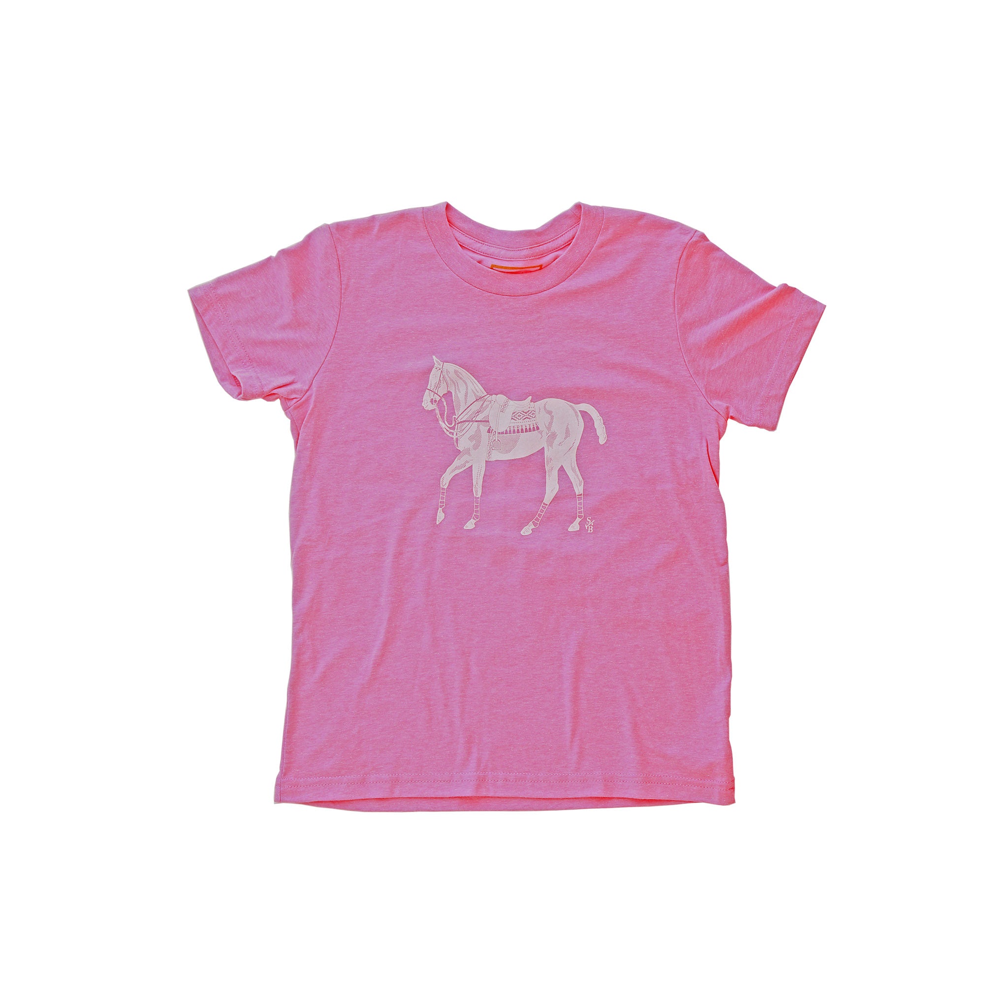 Stick & Ball-Polo Pony T-shirt - Kid's-Apparel-Pink