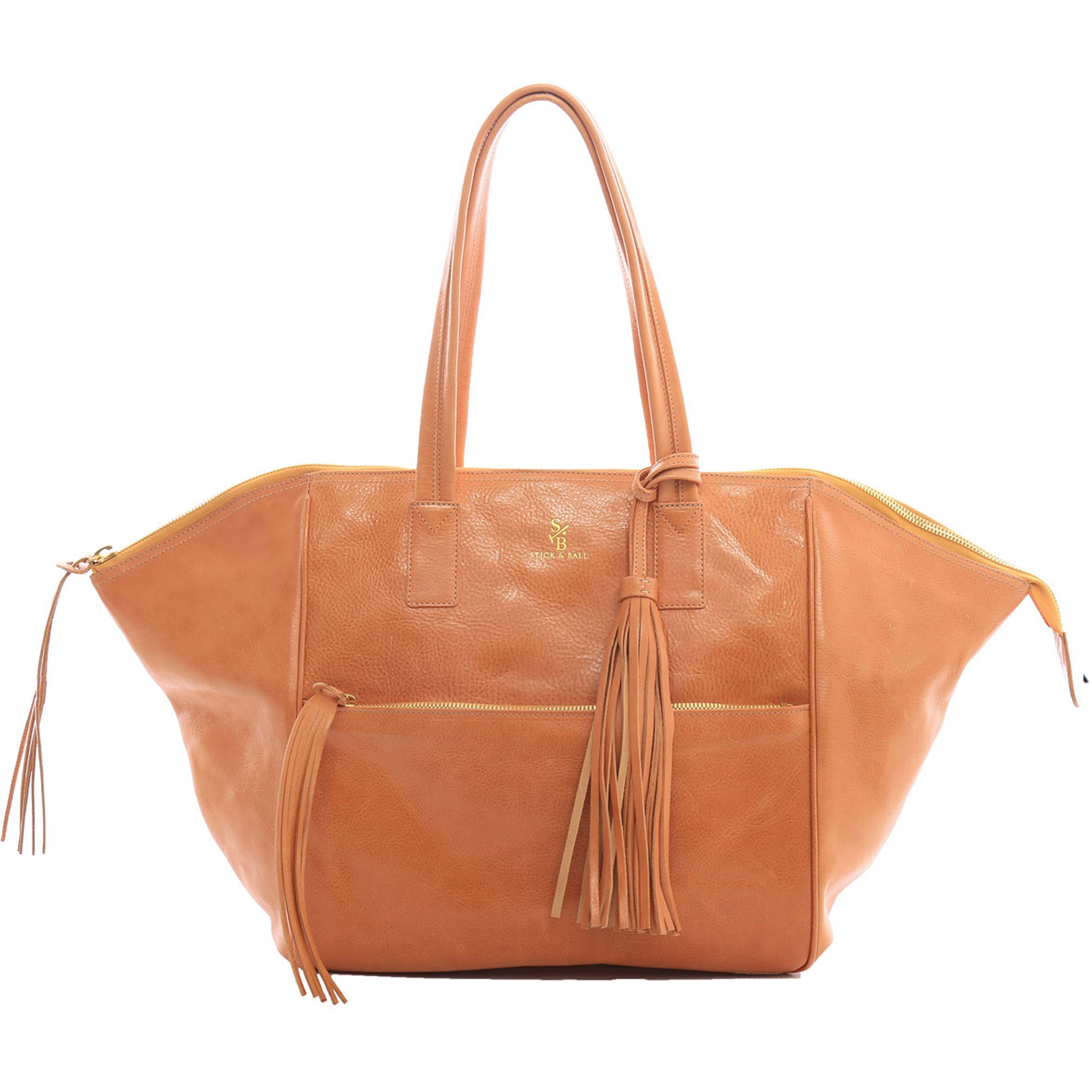 Stick & Ball-Leather Palermo Soho Bag-Accessory-Tan