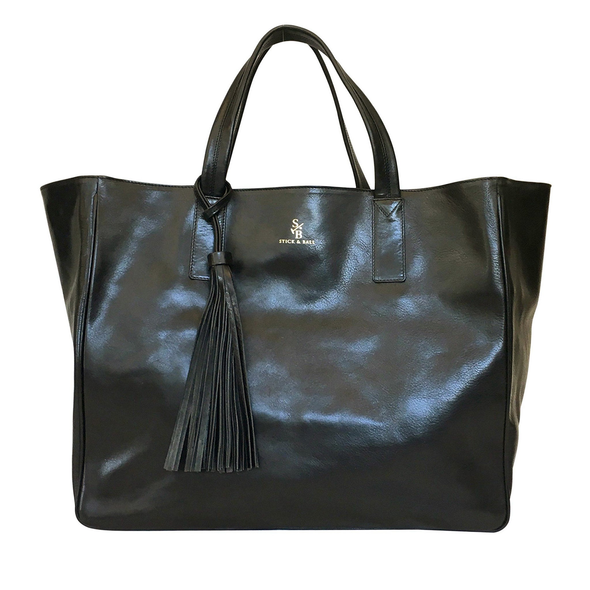 Stick & Ball-Leather Wellington Weekender-Accessory-Black