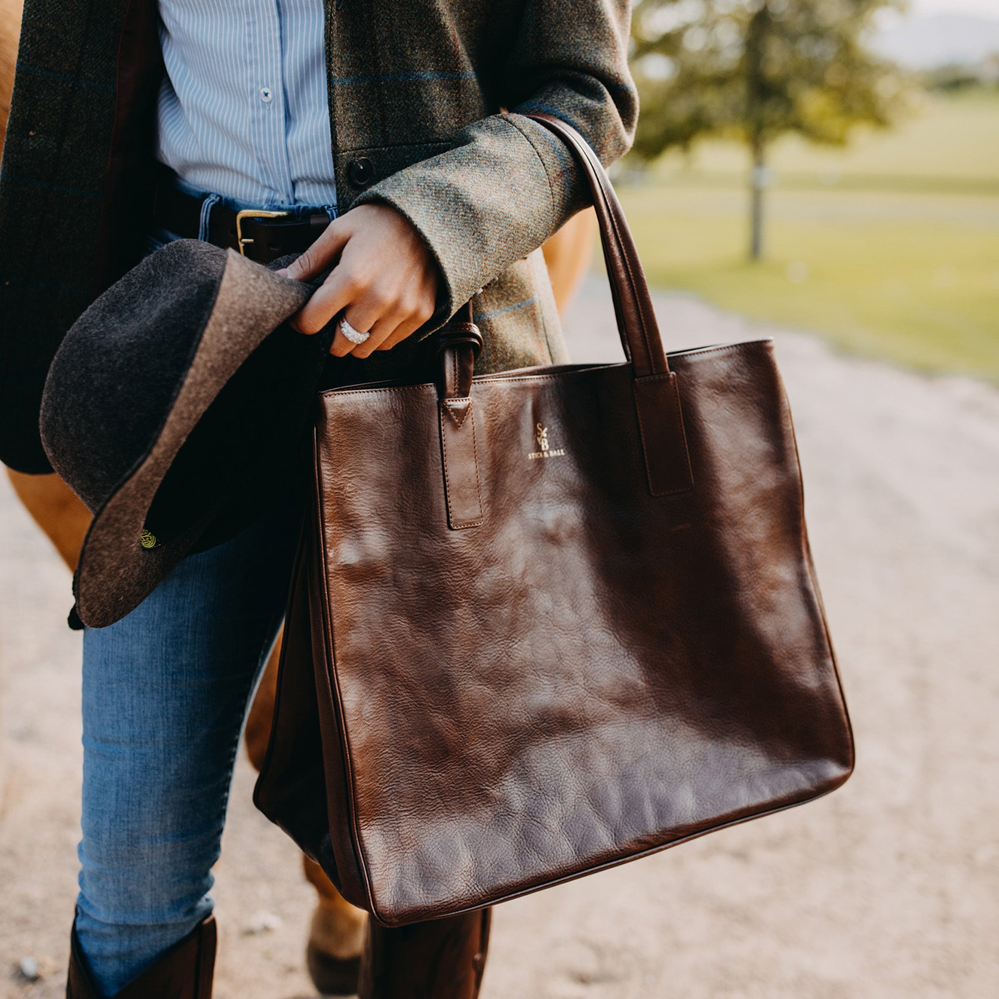 Stick & Ball-Leather Wellington Weekender-Accessory-