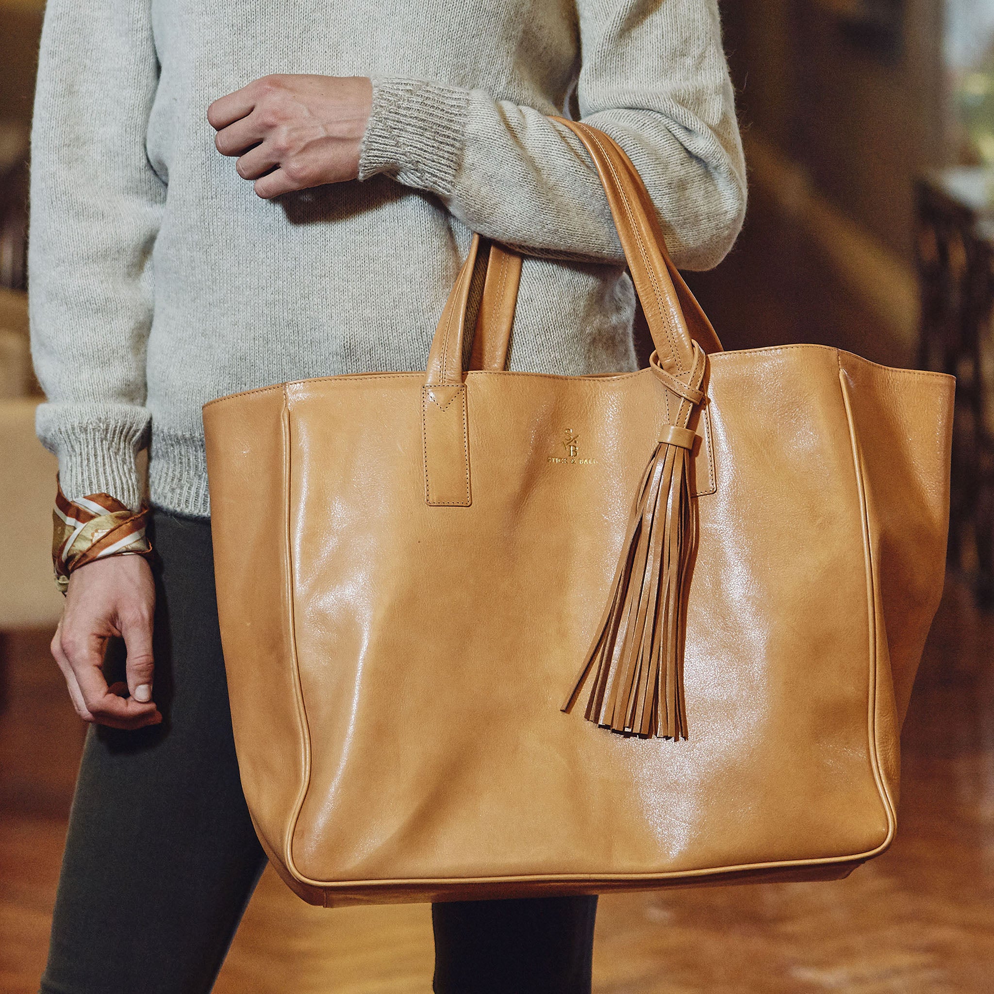 Stick & Ball-Leather Wellington Weekender-Accessory-
