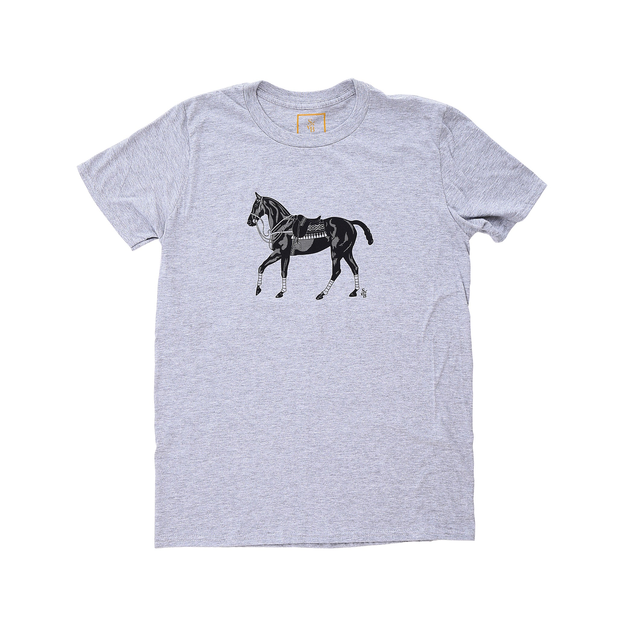 Stick & Ball-Polo Pony T-shirt - Men's-Apparel-Gray