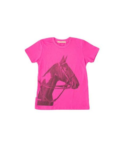 Stick & Ball-Tobiana Horse Head T-shirt - Kid's-Apparel-Pink