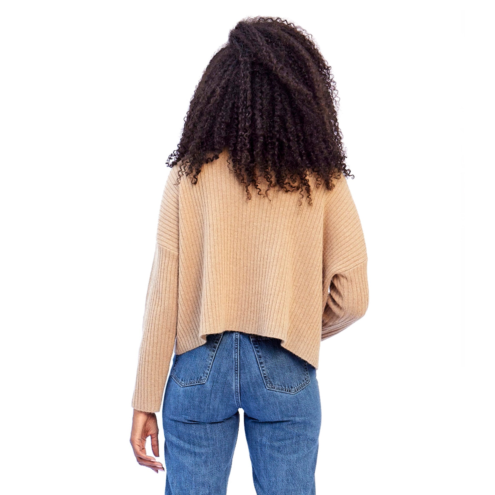 Stick & Ball-Blanket Stitch Turtleneck-