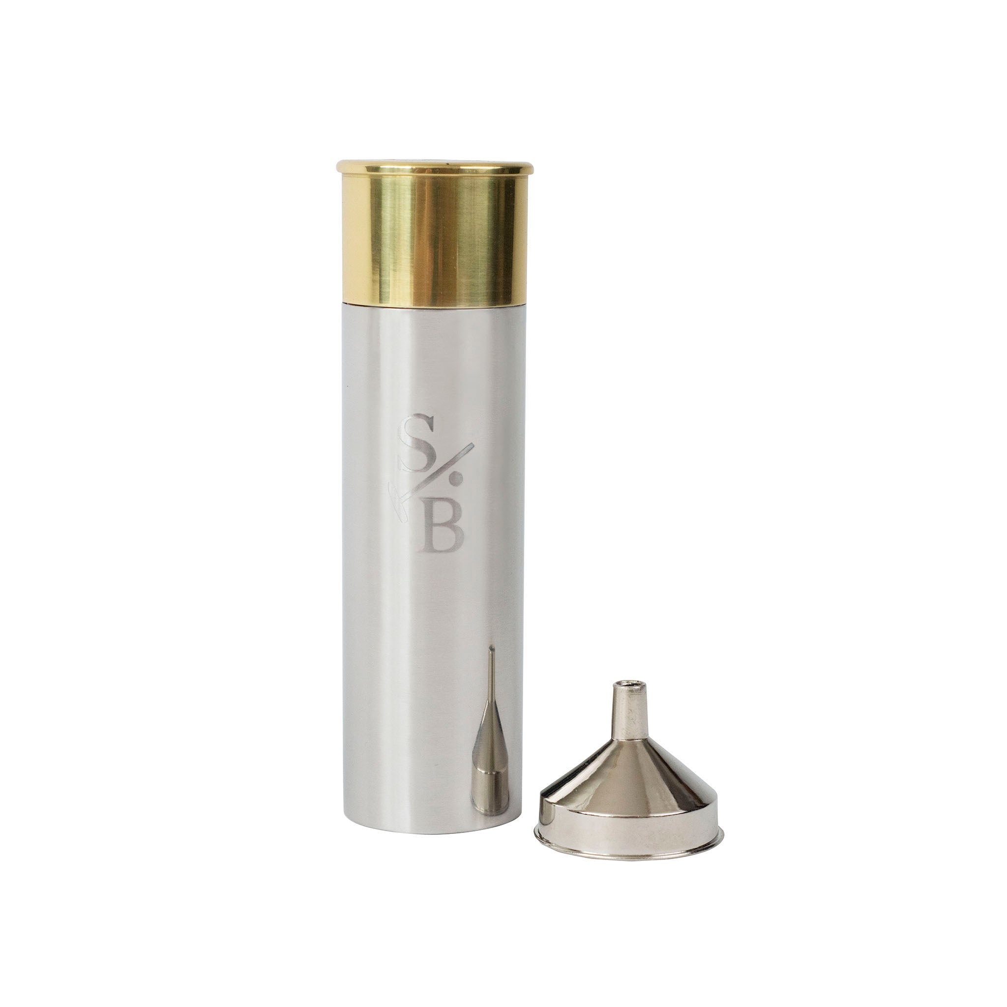Two-toned Shotgun Shell Flask - Stick & Ball