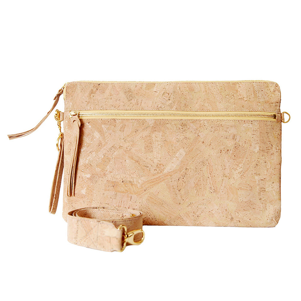 Stick & Ball-Luxe Laptop Crossbody Bag Cork-Accessory-