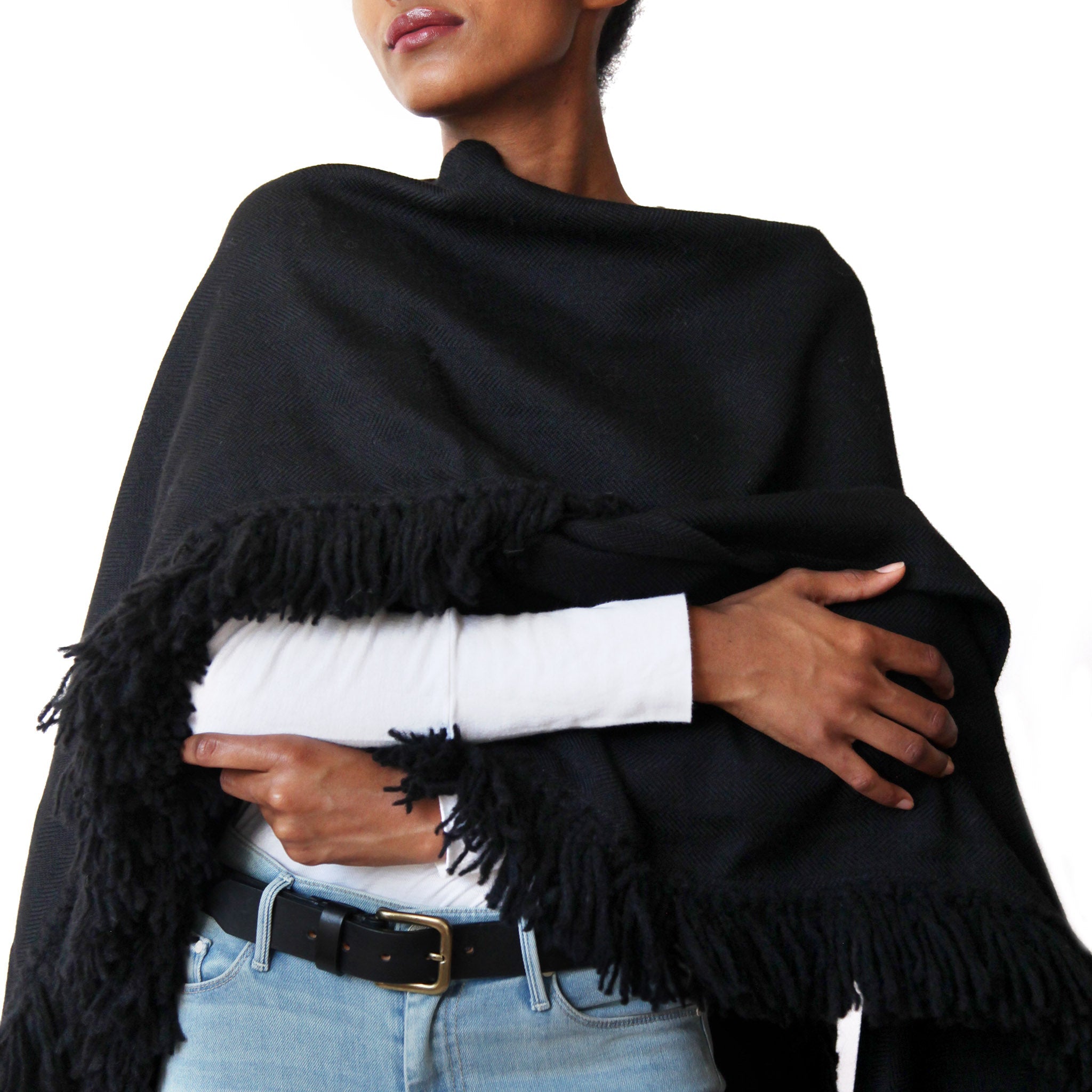 stick-and-ball-apparel-womens-fringed-alpaca-ruana-wrap-black-hand-tied-fringe-details