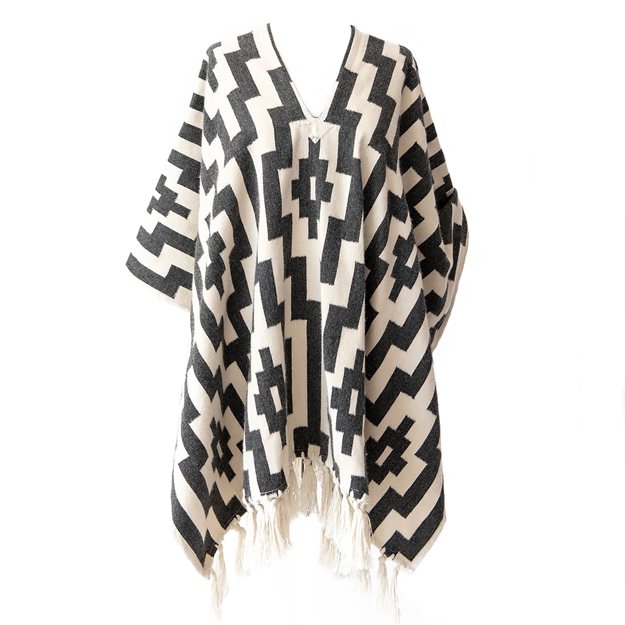 stick-and-ball-apparel-unisex-gaucho-pampa-alpaca-poncho-charcoal-and-ecru