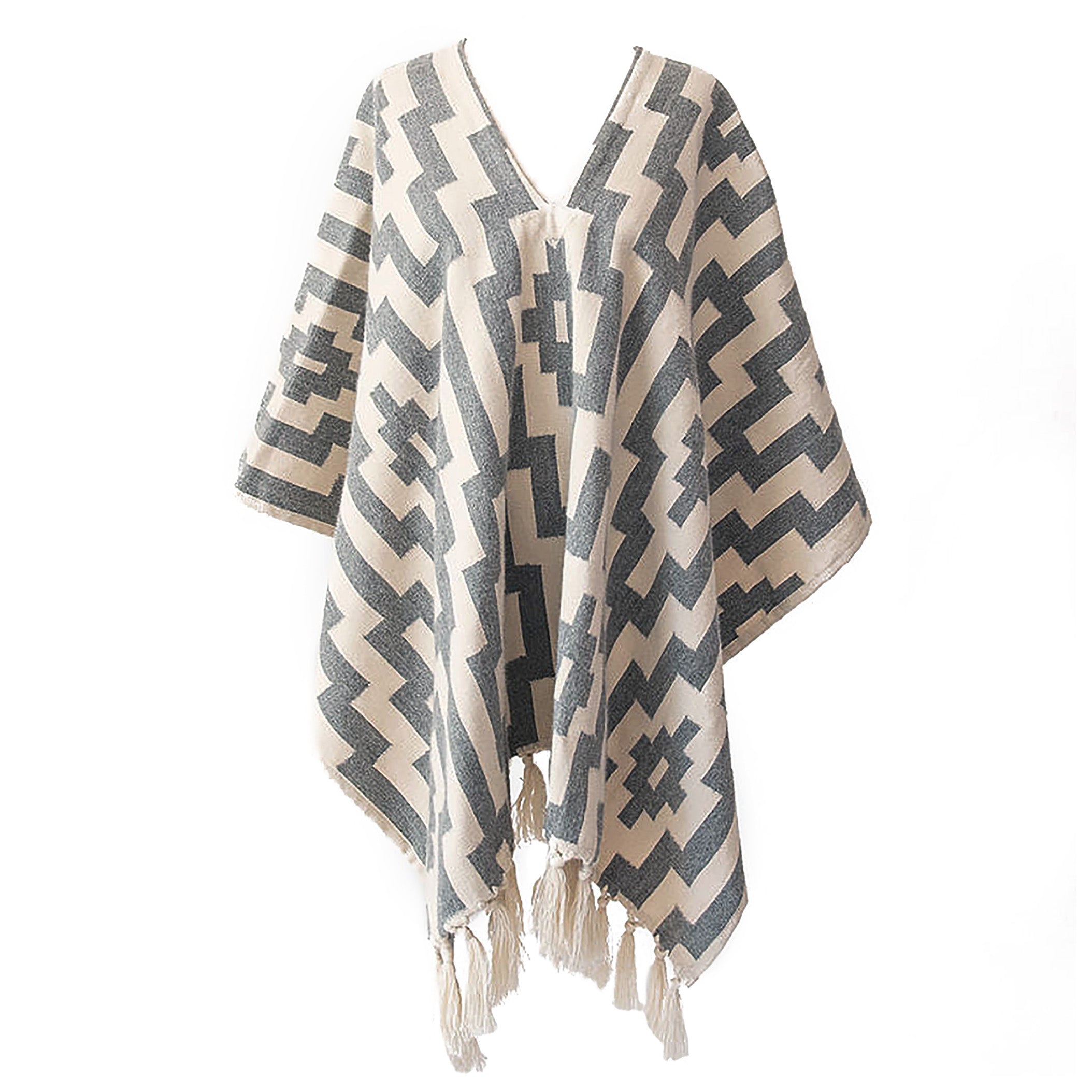 stick-and-ball-apparel-unisex-gaucho-pampa-alpaca-poncho-light-grey-and-ecru