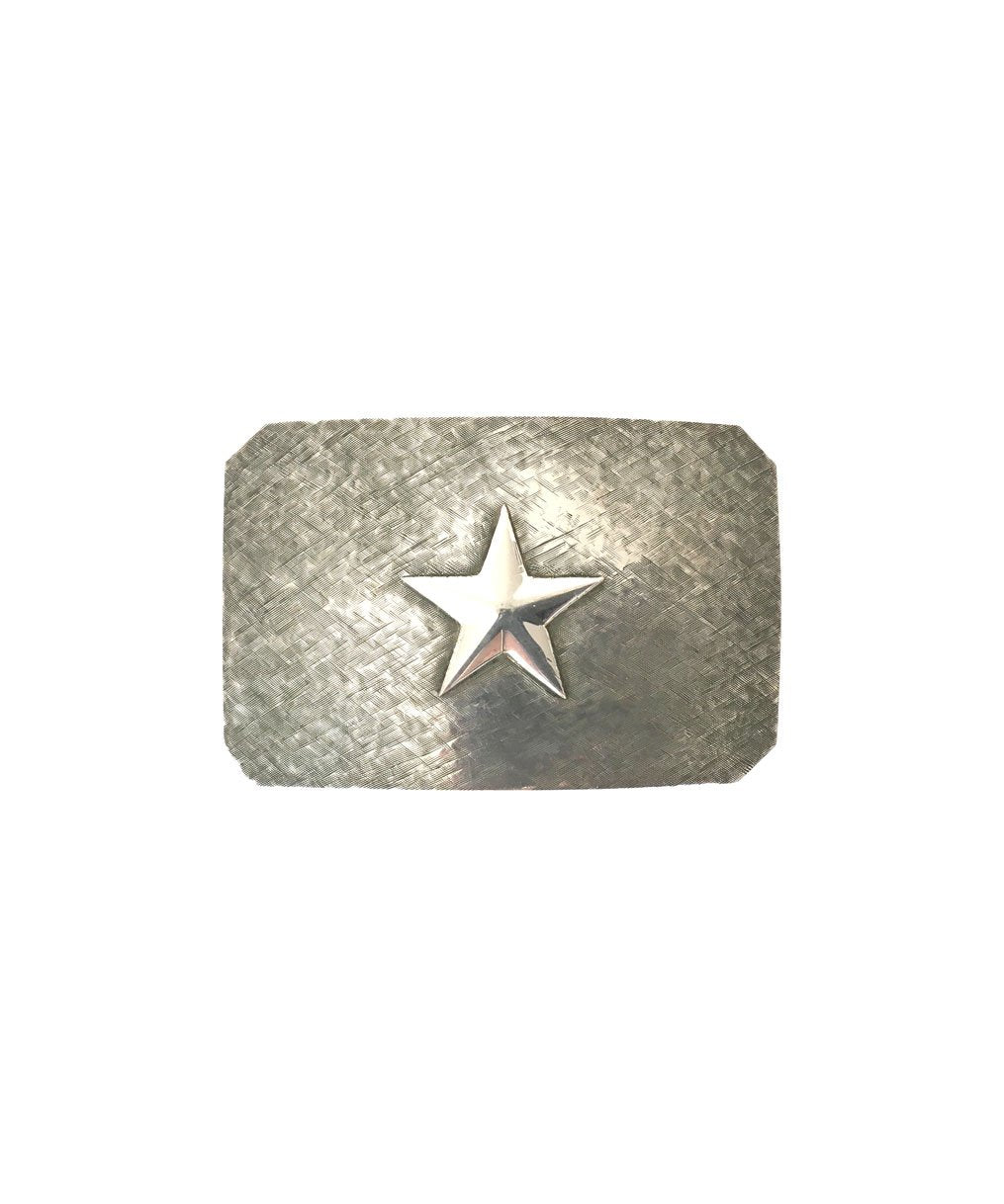 Stick & Ball-Belt Buckle | Brushed Sterling Silver Star | Stick & Ball-Accessory-Brushed Silver Star