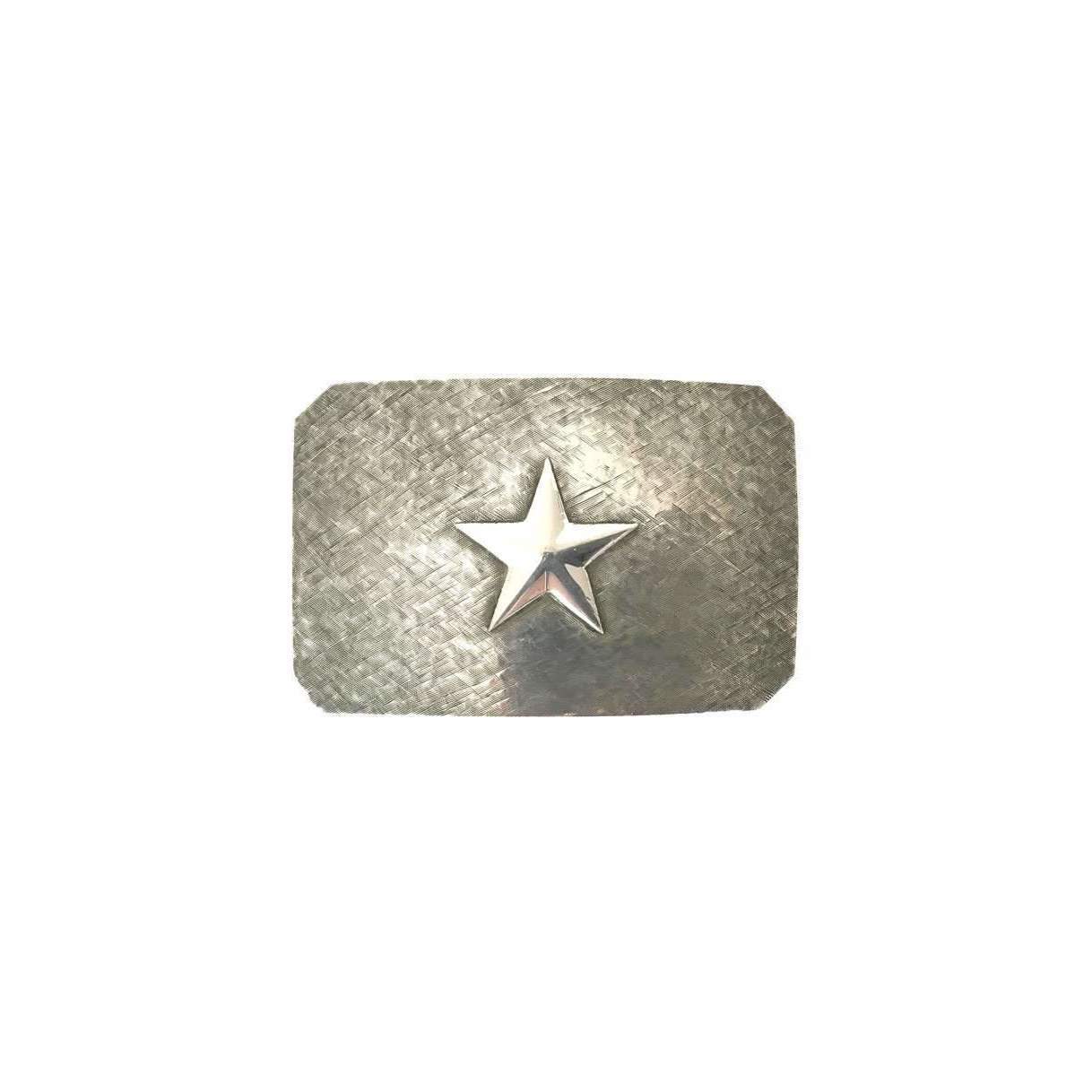 Stick & Ball-Belt Buckle | Brushed Sterling Silver Star | Stick & Ball-Accessory-Brushed Silver Star