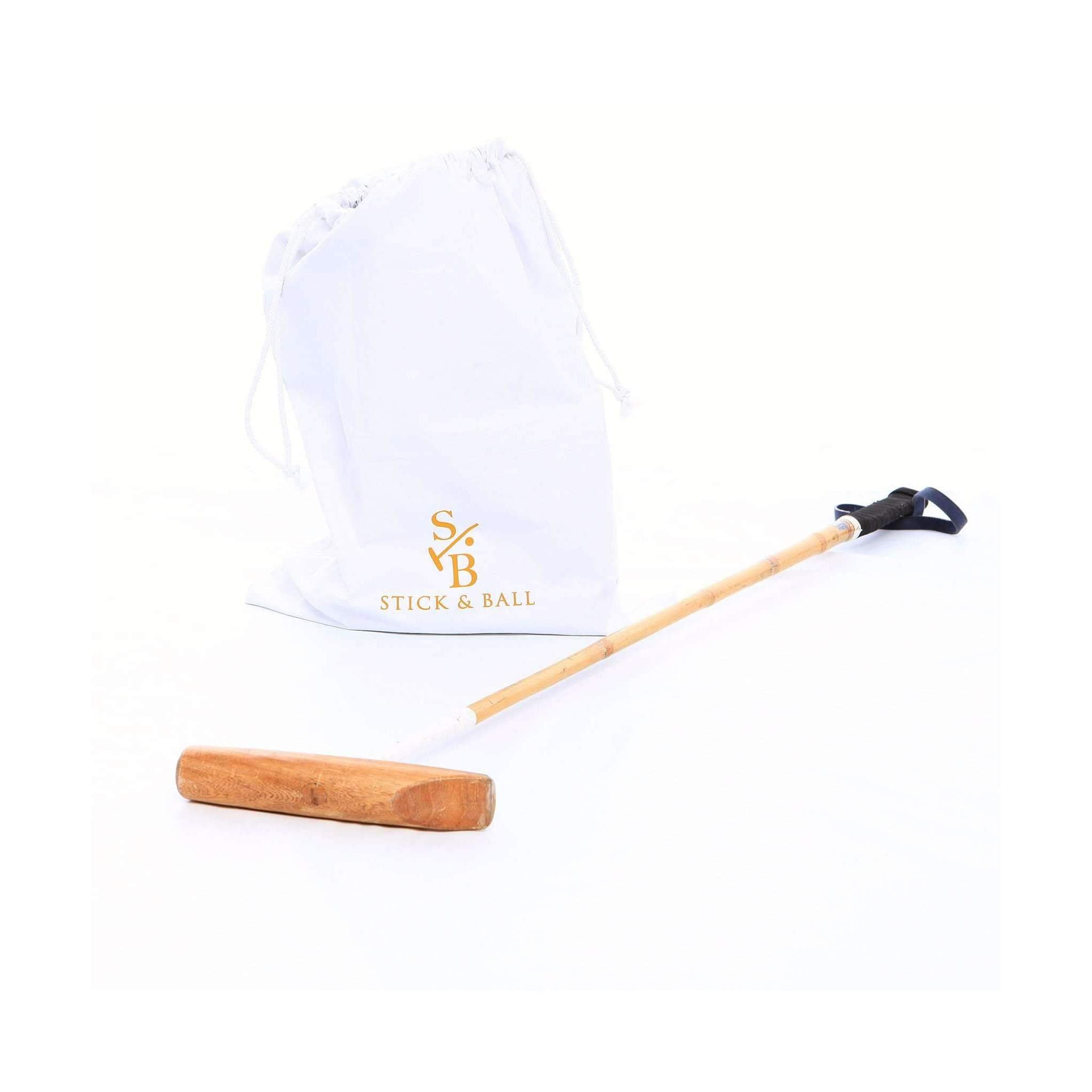 Stick & Ball-Stick & Ball Logo Cotton Drawstring Bag-Accessory-