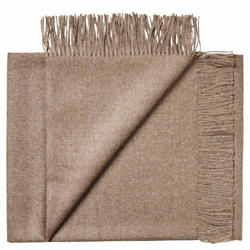 Stick & Ball-Solid Baby Alpaca Wrap / Throw-Throw-Taupe