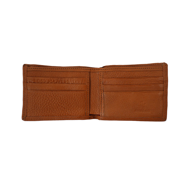 Men's Leather & Woven Wallet
