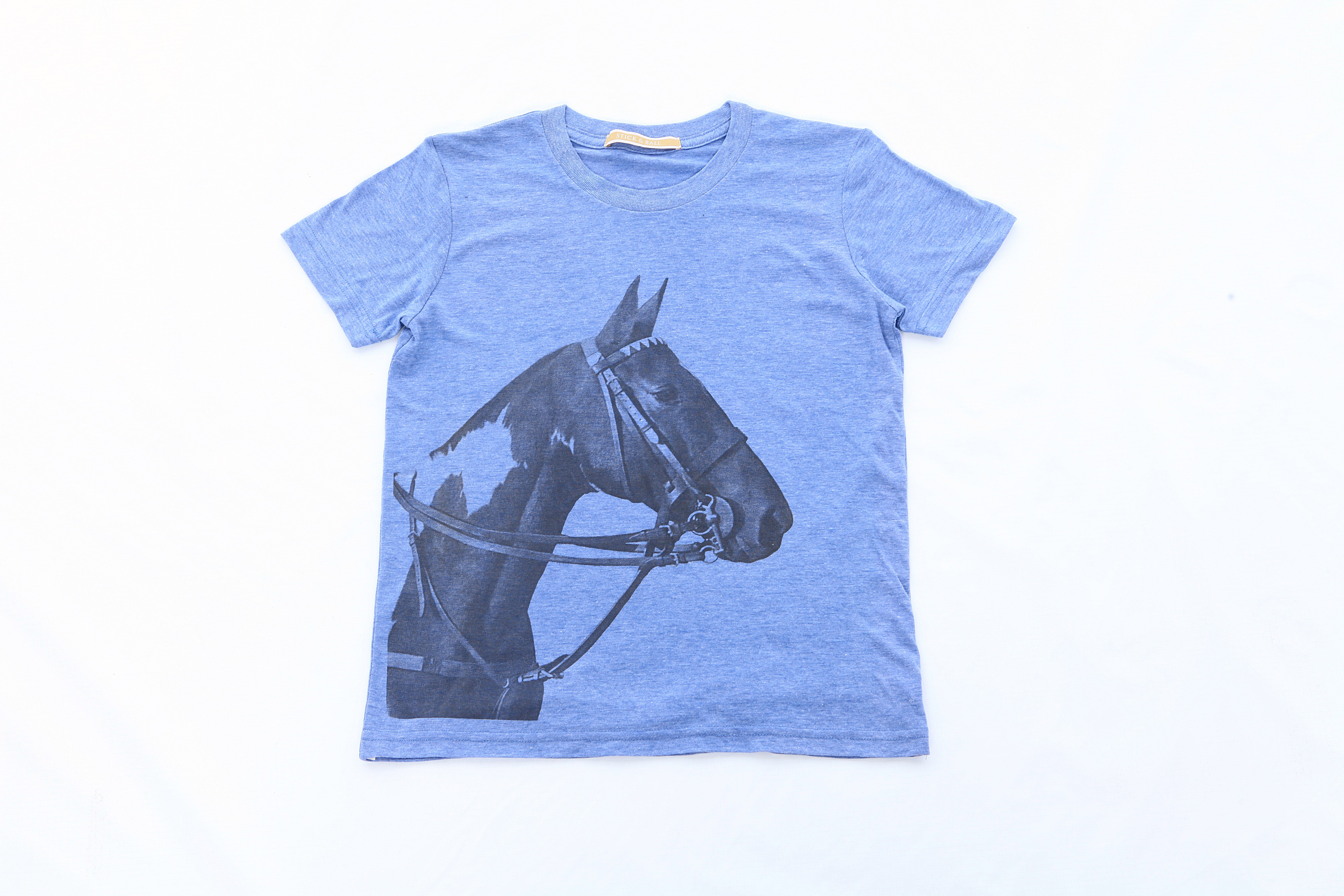 Stick & Ball-Tobiana Horse Head T-shirt - Kid's-Apparel-Blue