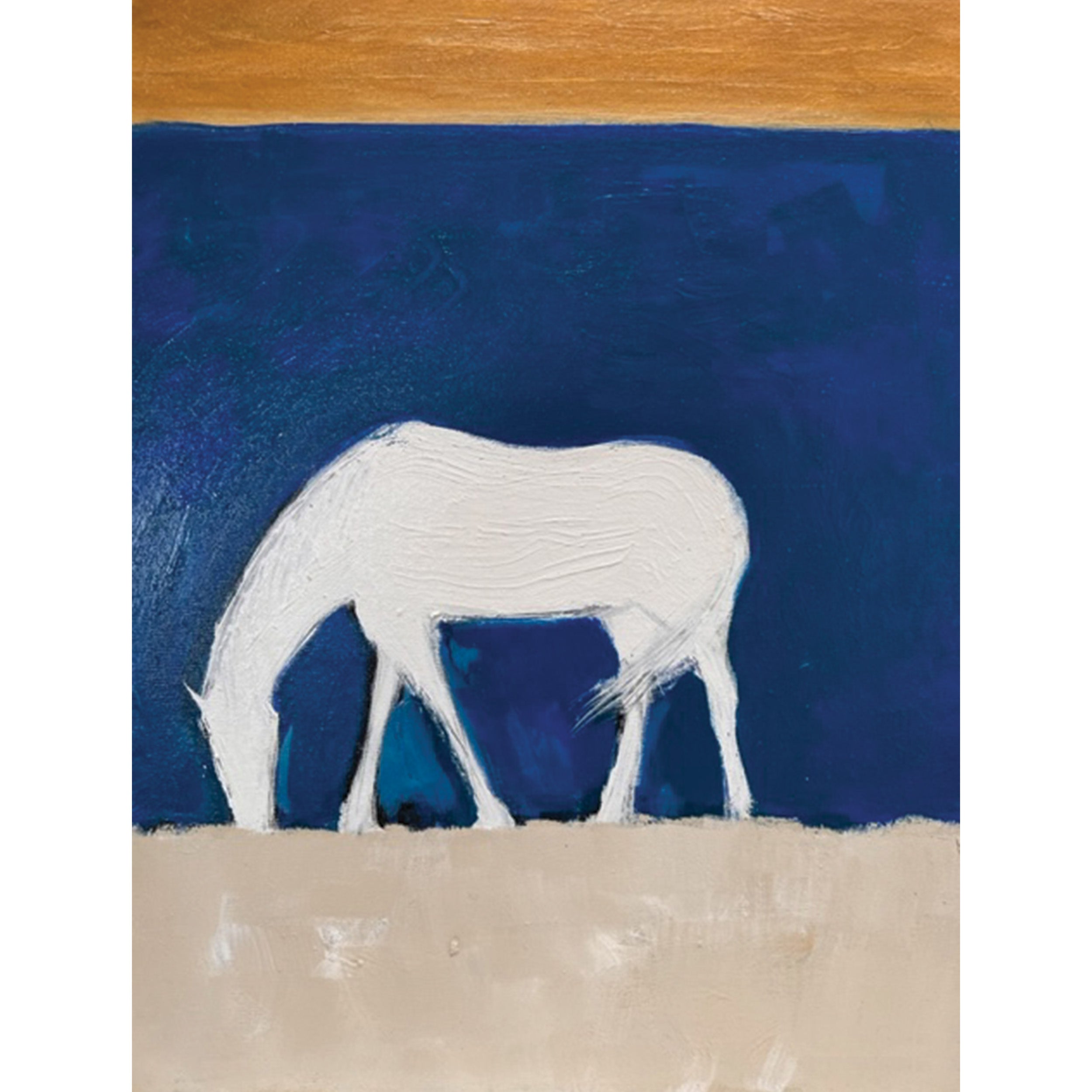 Stick & Ball-White Horse 20" x 24"-Art-