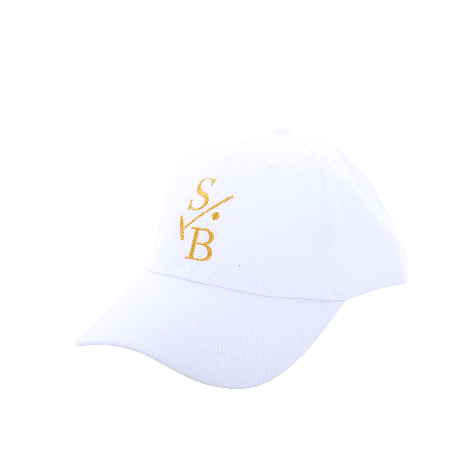 Stick & Ball-Kid's Embroidered Baseball Cap-Accessory-White