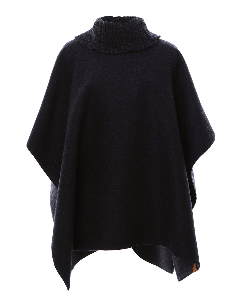 stick-and-ball-womens-apparell-reversible-alpaca-knit-collar-poncho-charcoal-heather-grey