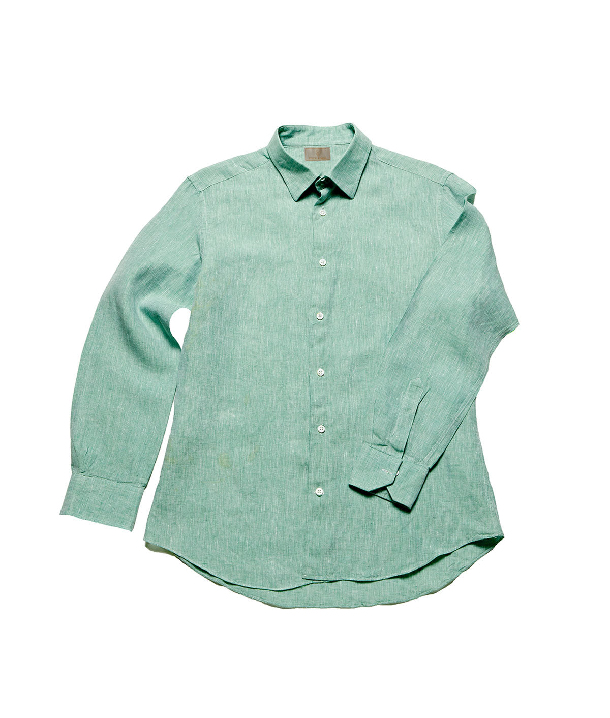 Stick & Ball-Unisex Euroflax Linen Button Down-Apparel-Sage Green