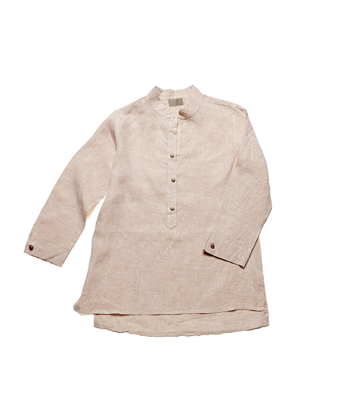 Stick & Ball-Women's Nehru Linen Tunic-Apparel-Sand