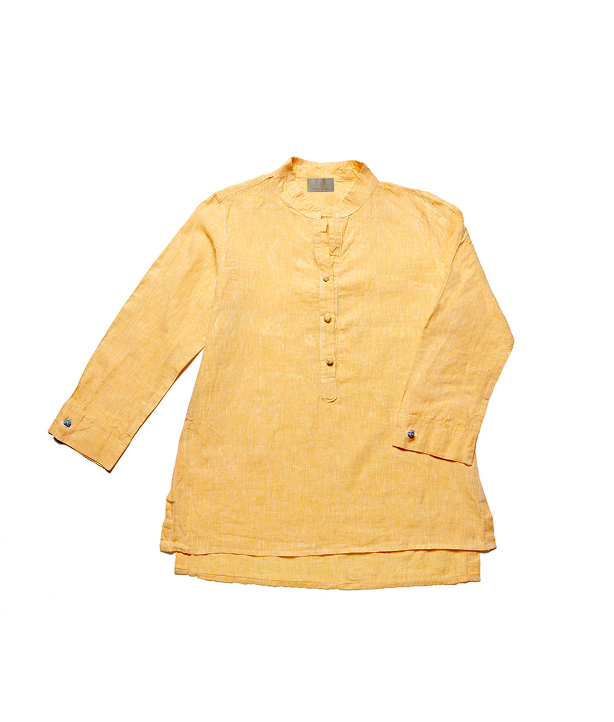 Stick & Ball-Women's Nehru Linen Tunic-Apparel-Sunflower