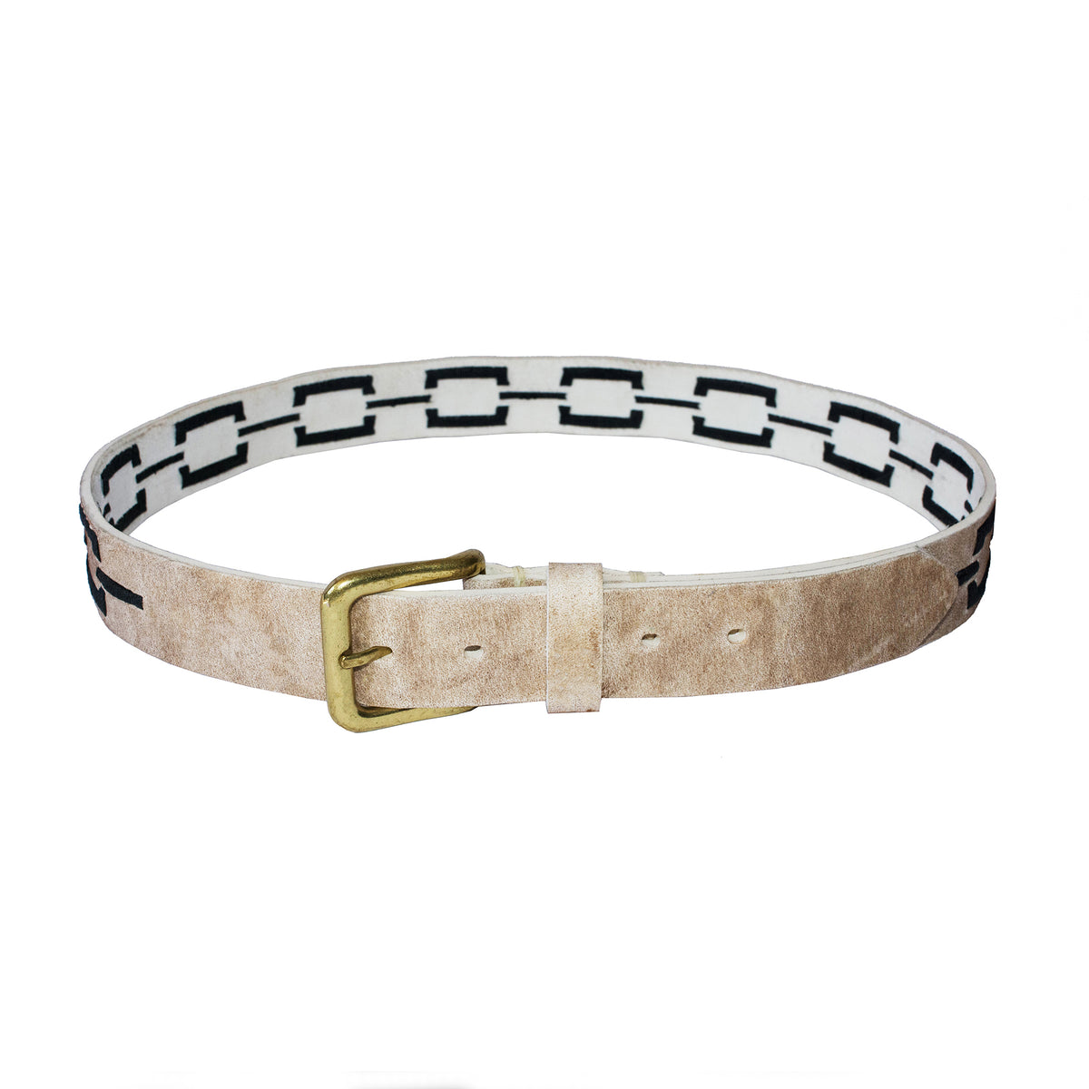 6137 Interchangeable Hand-stitched Polo Belt- Crafted From Full-grain Inca Polo Belt - Hand-Stitched in Argentina - Stick and Ball main image 2