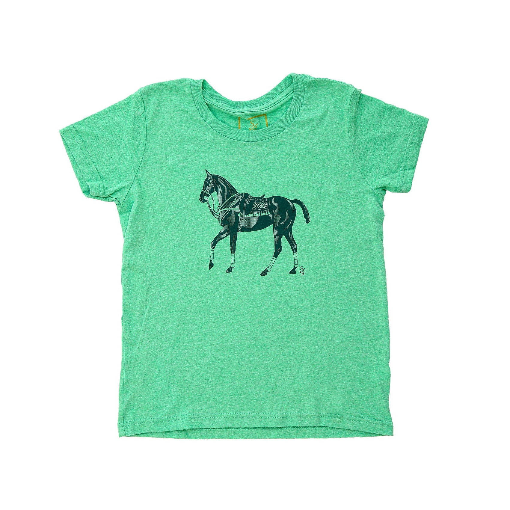 Stick & Ball-Polo Pony T-shirt - Kid's-Apparel-Green