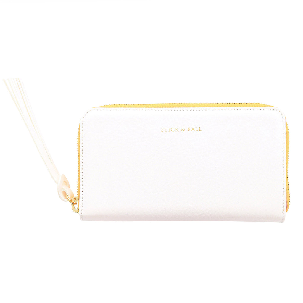 Stick & Ball-Stick & Ball Zip / Clutch Wallet-Accessory-White