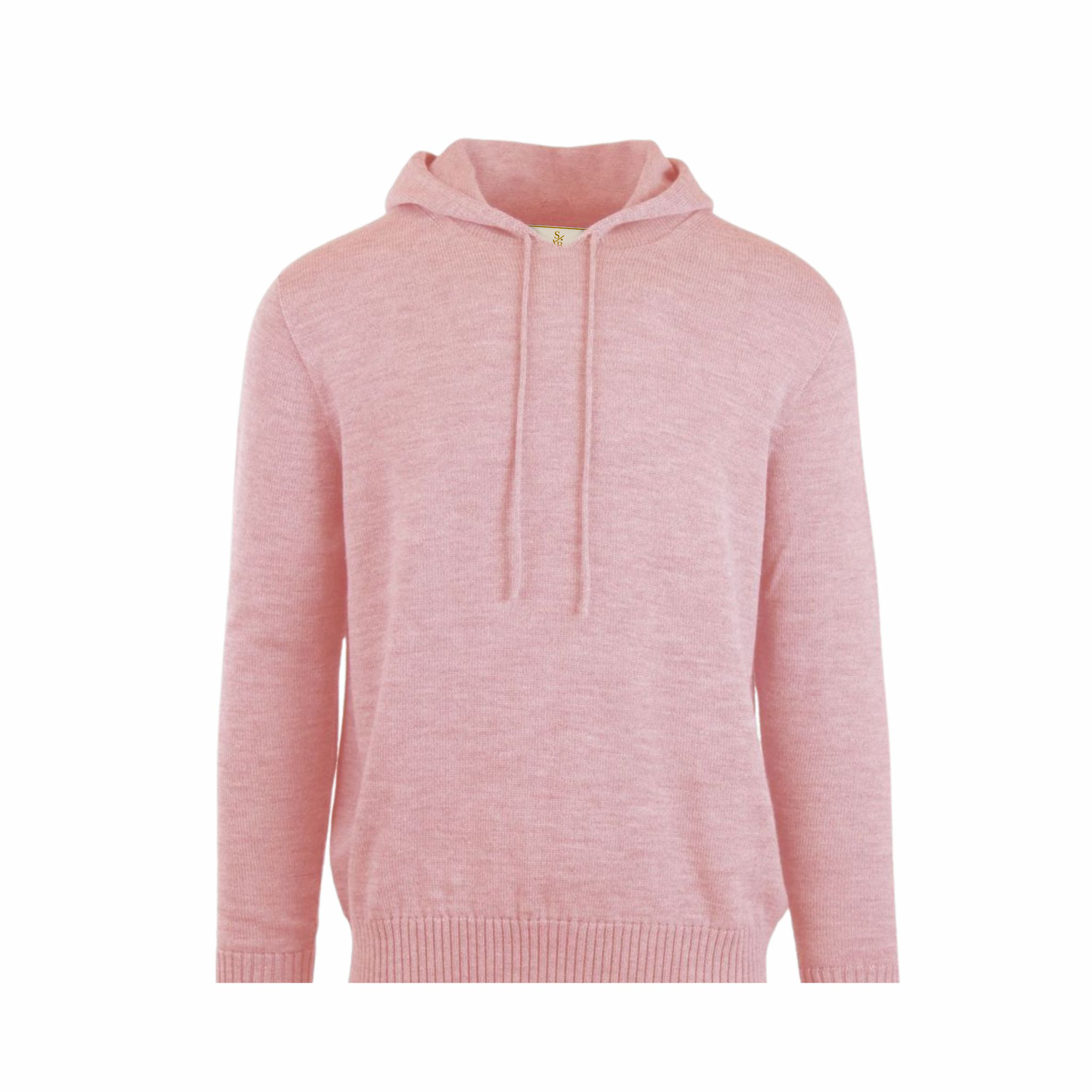 Pink hoodie on a white background