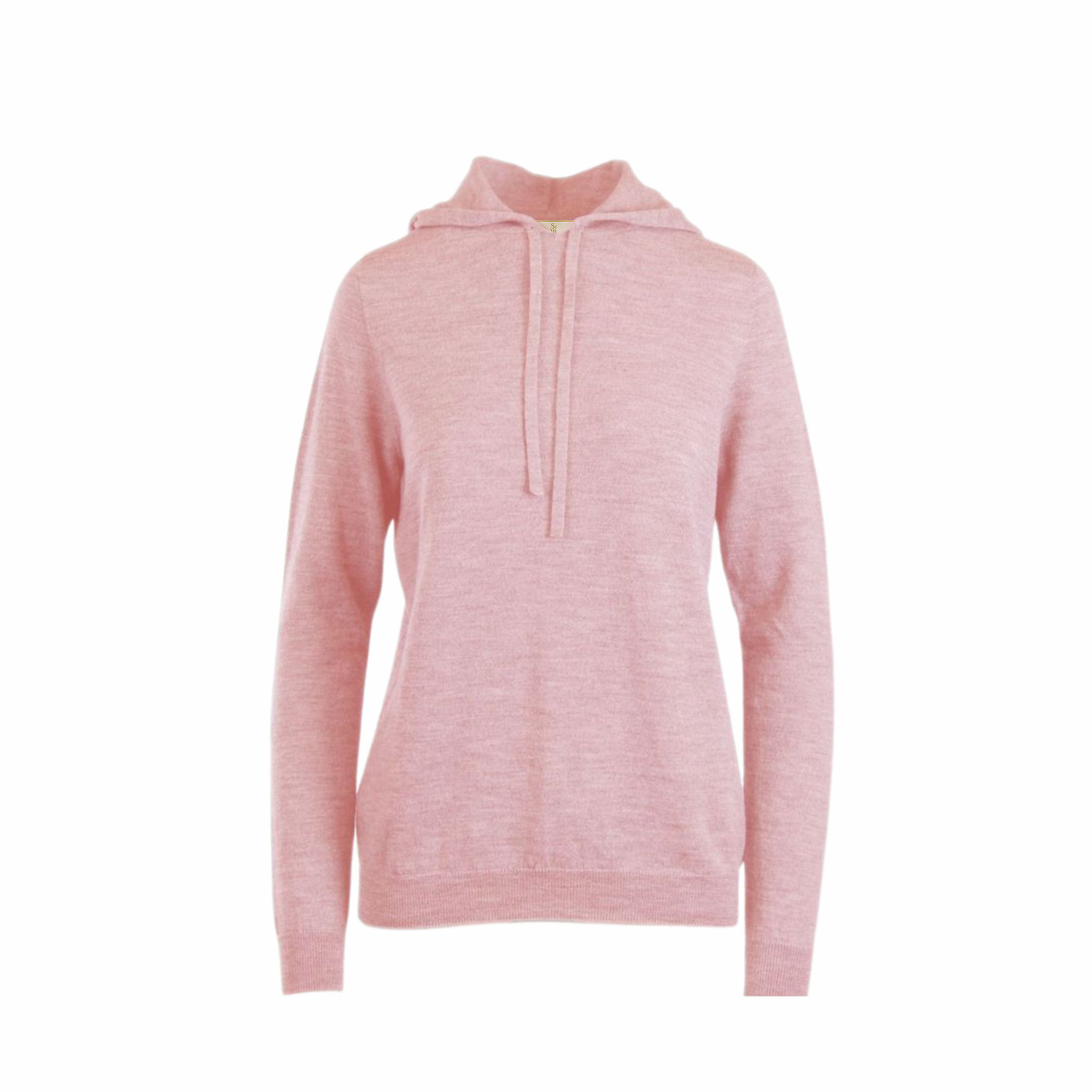 Pink hoodie on a white background