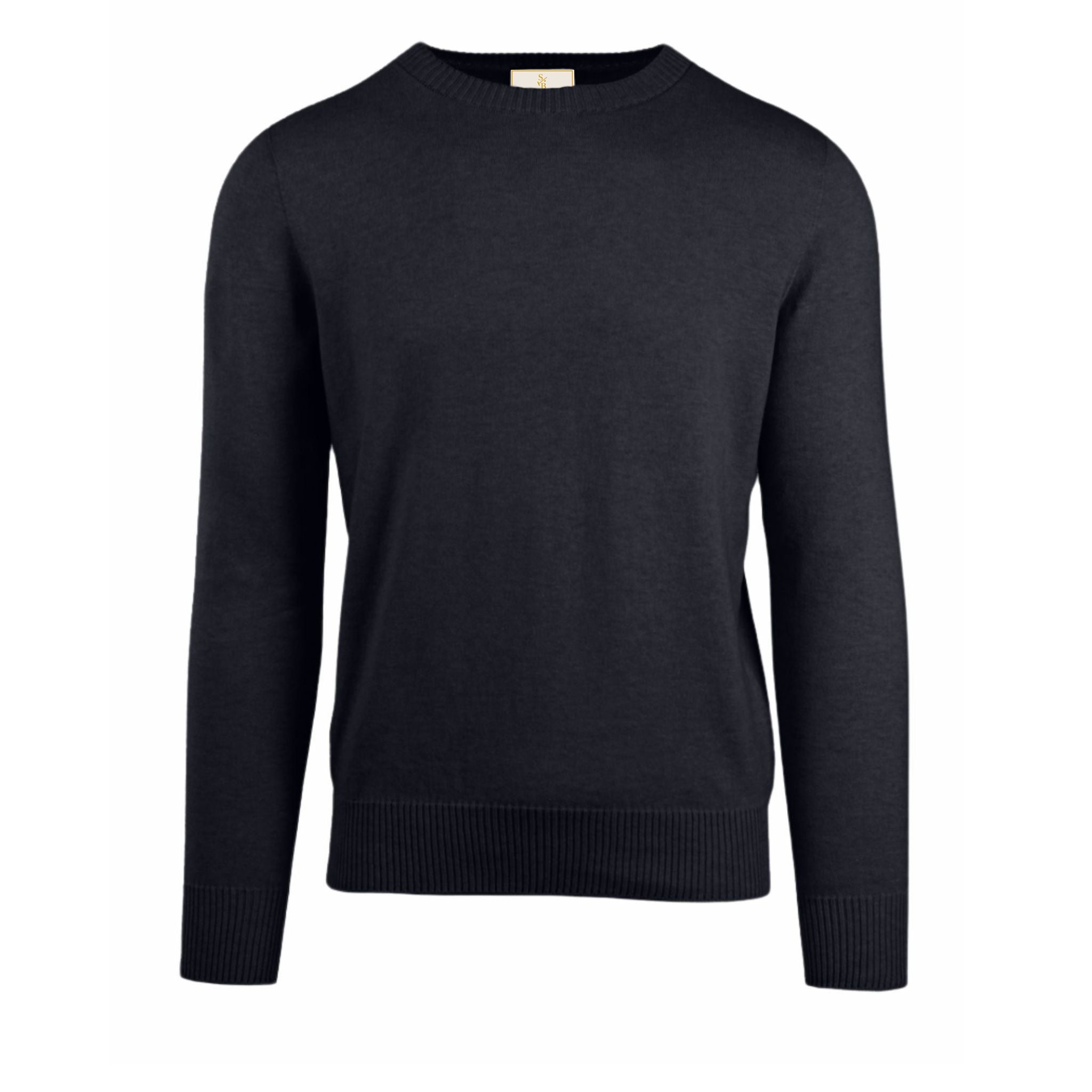 Black sweater on a white background