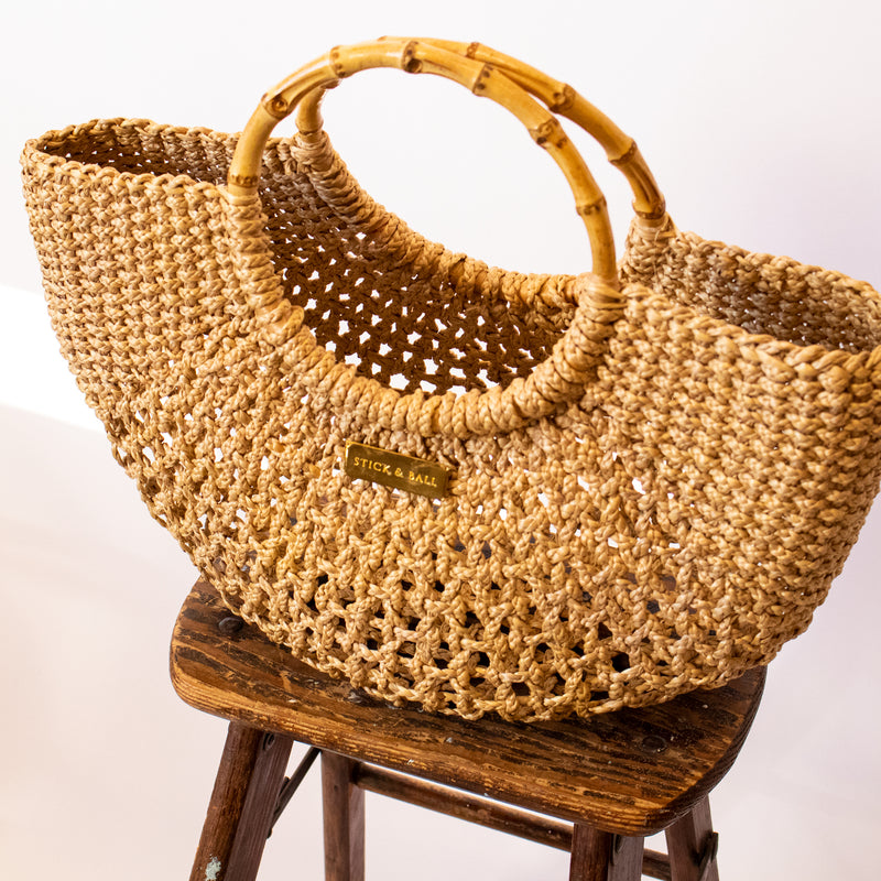 Woven Bag | The Camille | Stick & Ball