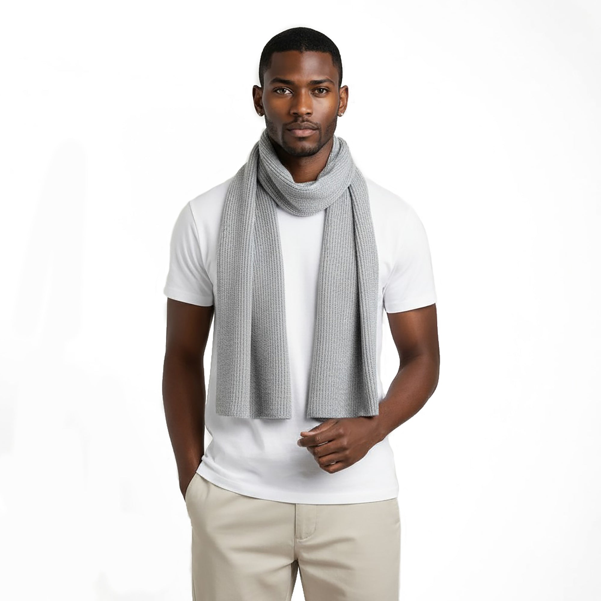 Stick & Ball Knitted Scarf