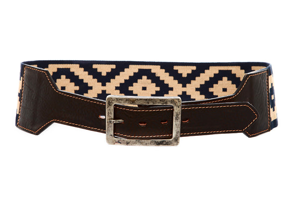 Woven Pampa Belt w/ Leather Cinch