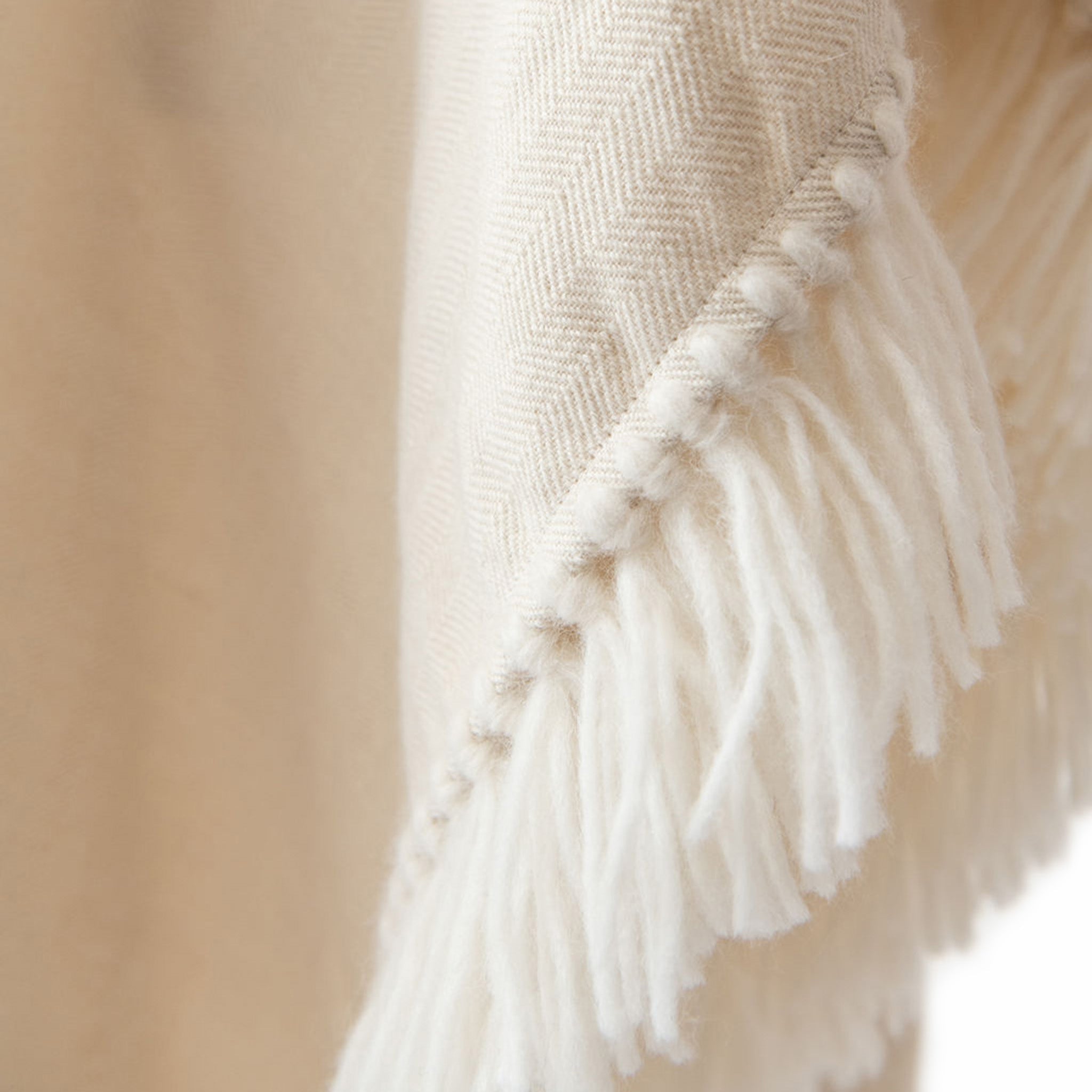 Stick & Ball-Long Fringed Alpaca Poncho-Apparel-