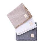 Stack of hand-stitched Alpaca Throw Blankets in Grey, Taupe & White - Stick & Ball