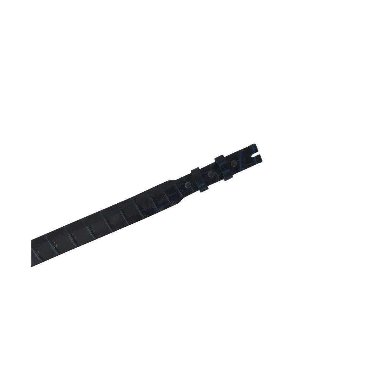 Stick & Ball designer multi blue croc belt