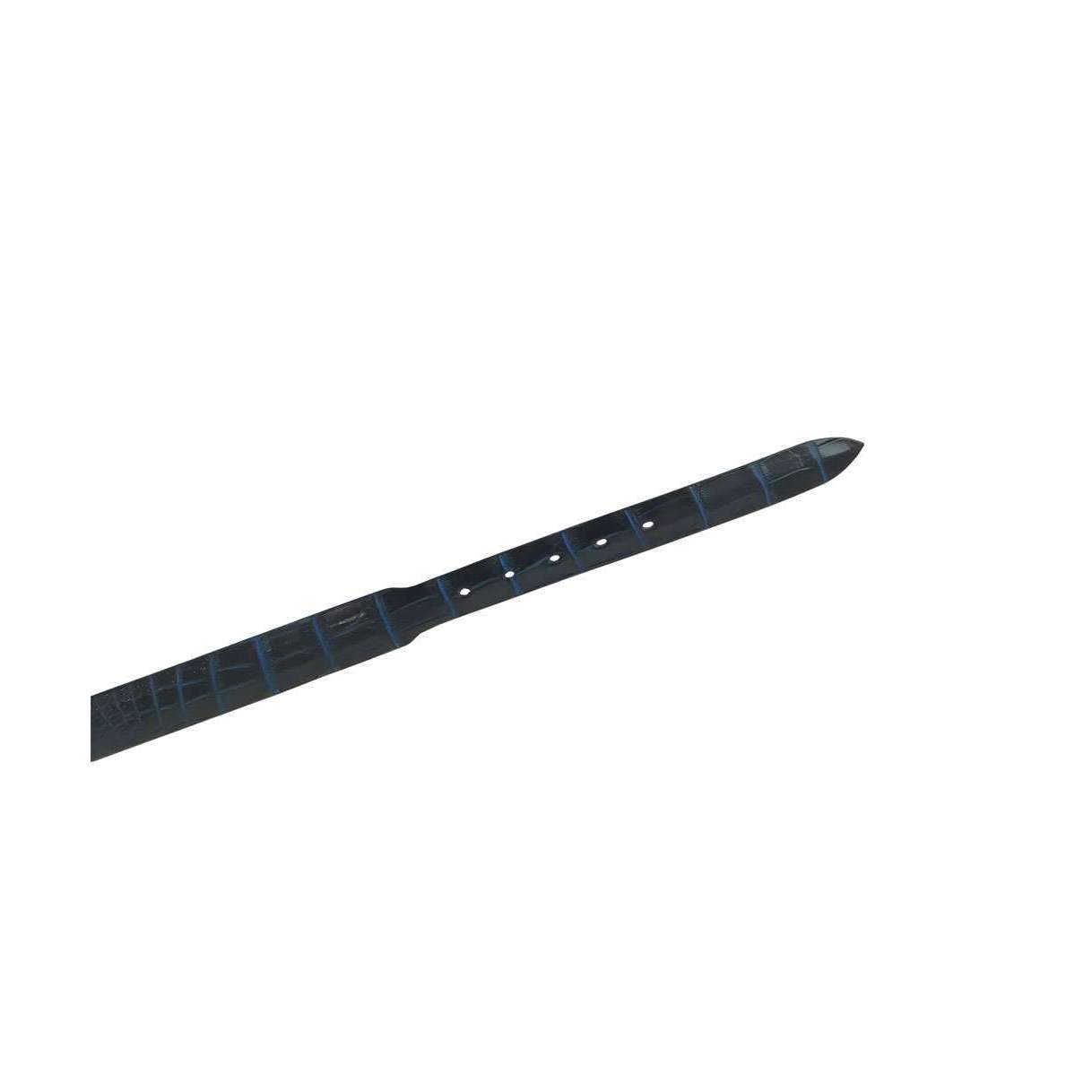Stick & Ball designer multi blue croc belt