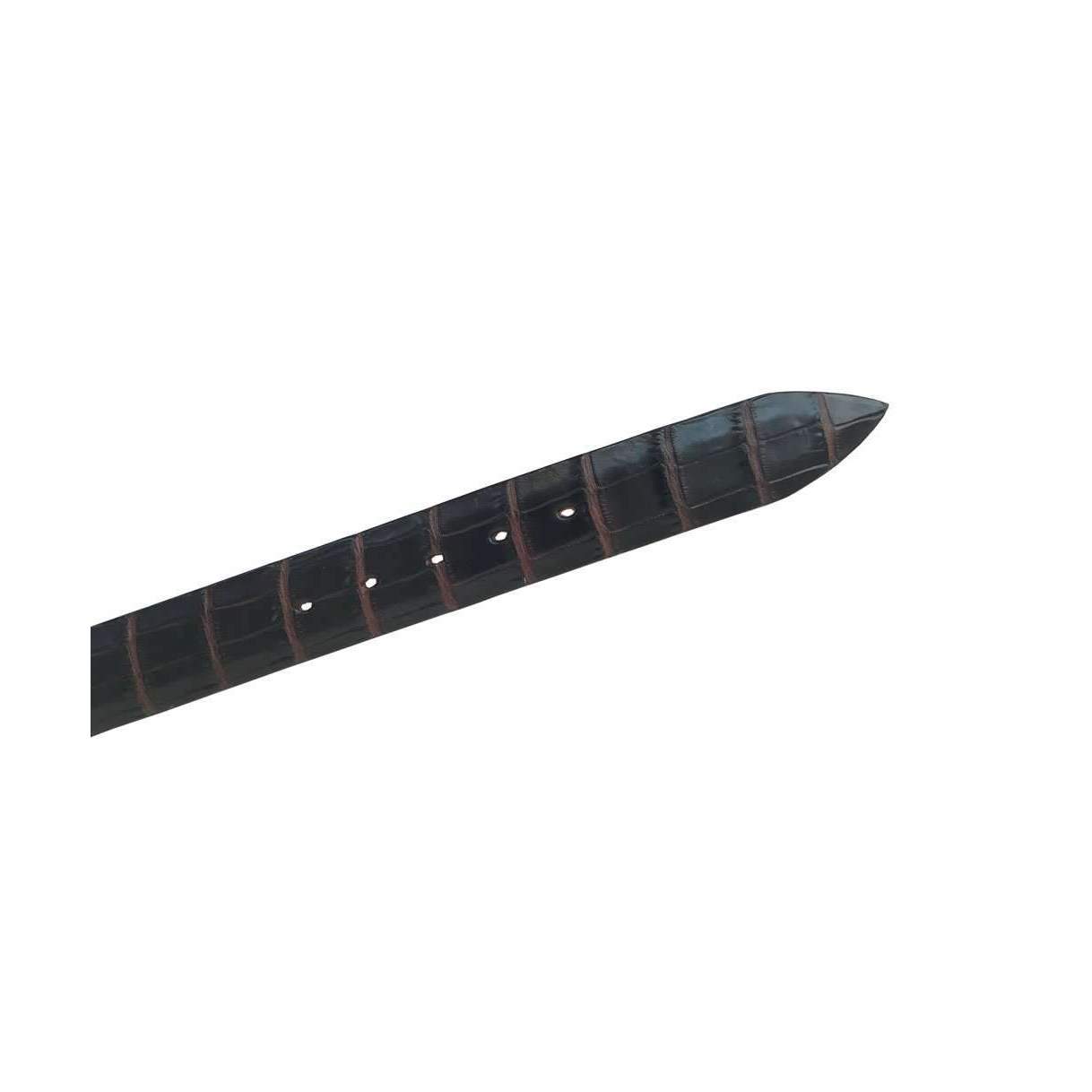 Stick & Ball designer multi brown croc belt