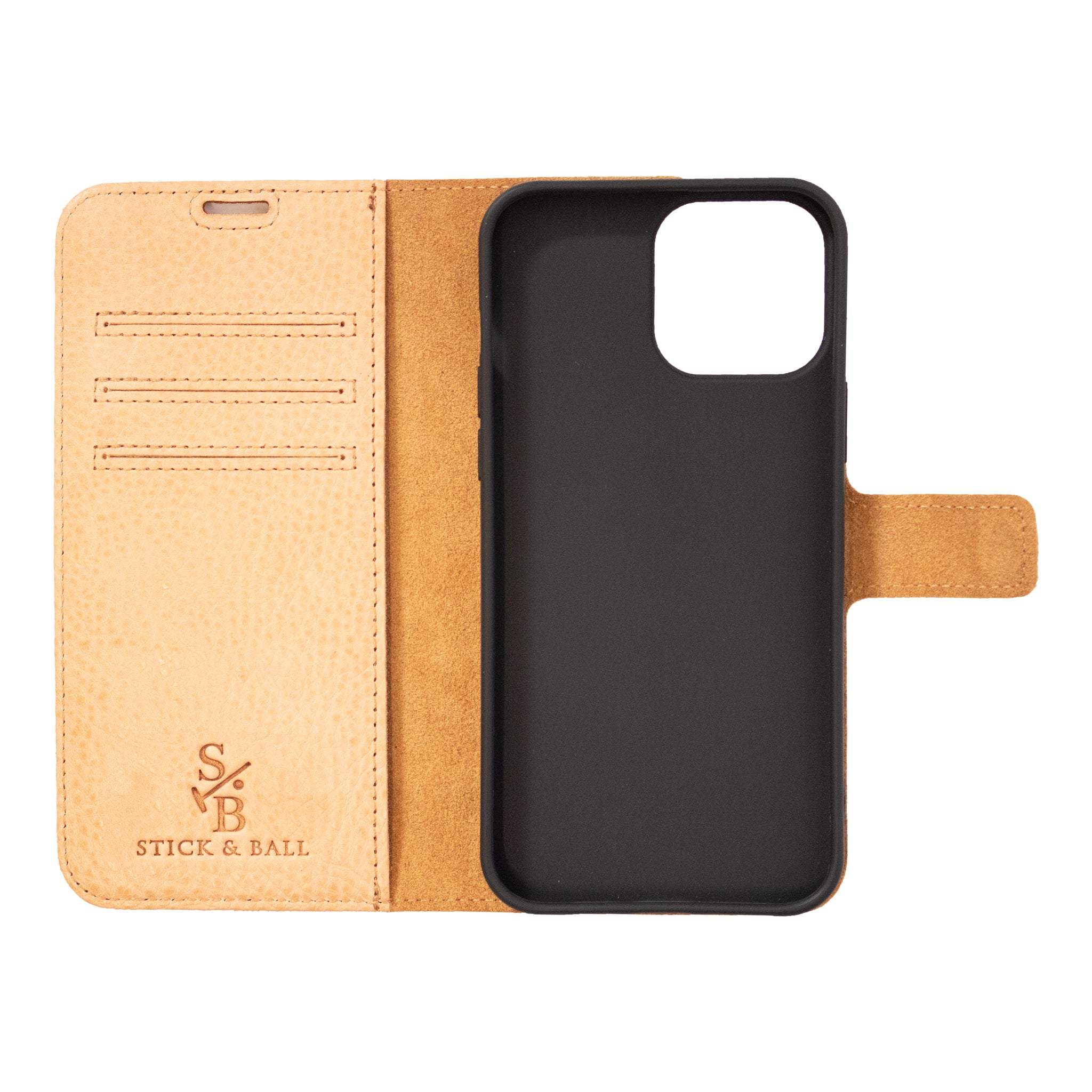 Stick & Ball-Leather Phone Case - iPhone 13 & 14 Series-Accessory-