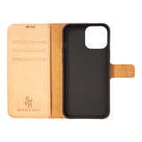 Leather iPhone case Vectors, handcrafted from premium vegetable tanned  leather - Shop Geometric Goods Phone Cases - Pinkoi