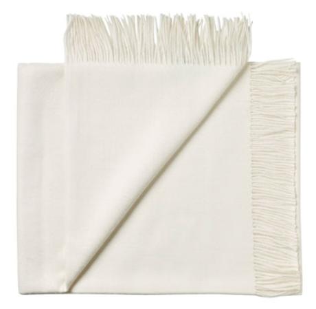 Stick & Ball-Solid Baby Alpaca Wrap / Throw-Throw-White